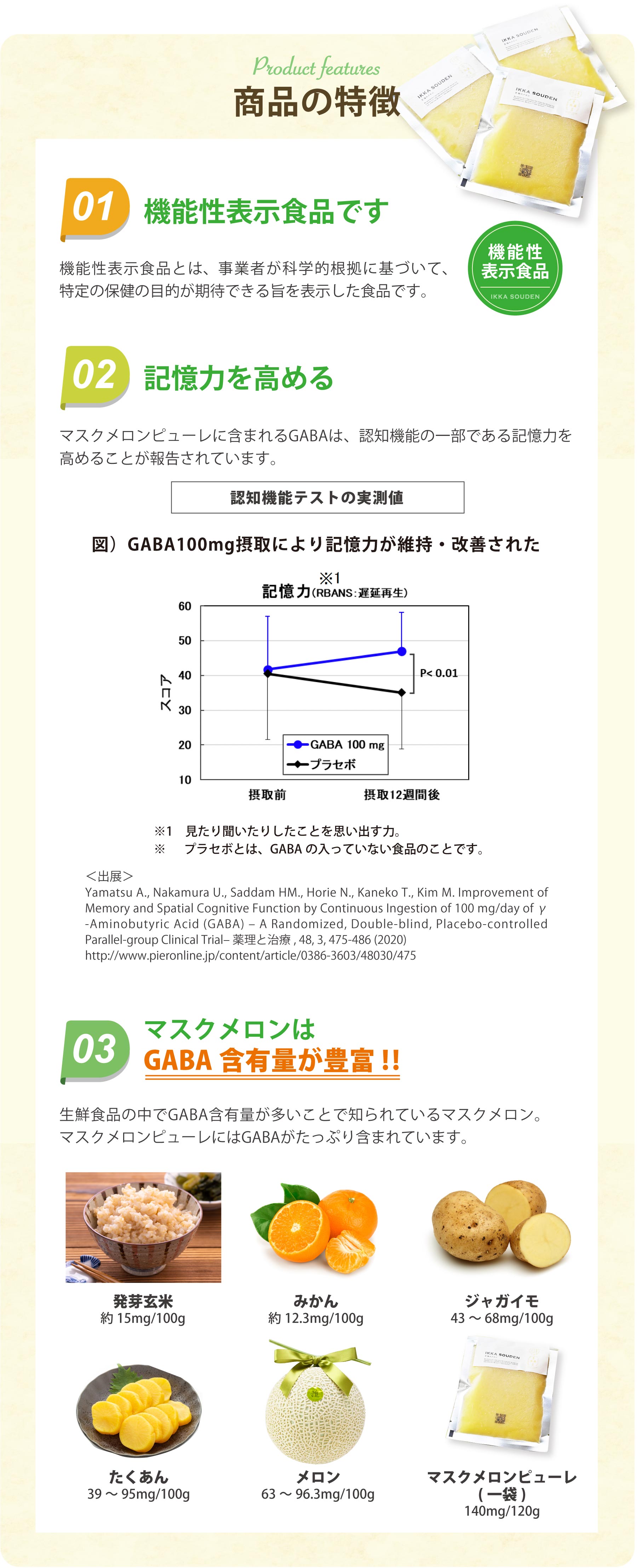 マスクメロンピューレの特徴