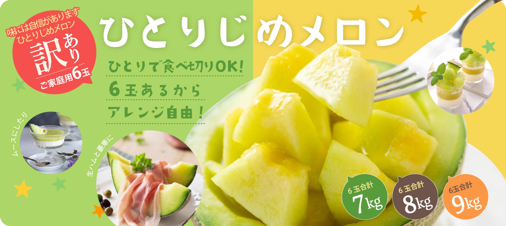 【訳ありメロン】ひとりじめメロン