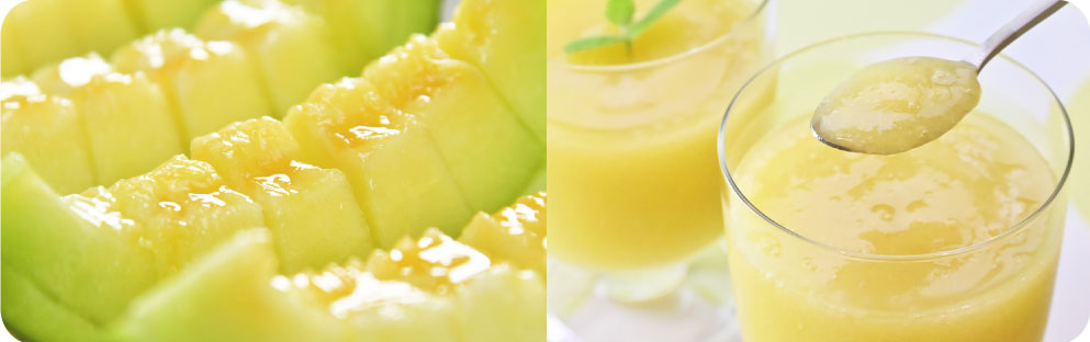 お見舞いにマスクメロンピューレを