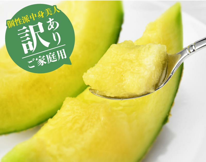 【個性派中身美人】マスクメロン2玉2.8kg以上