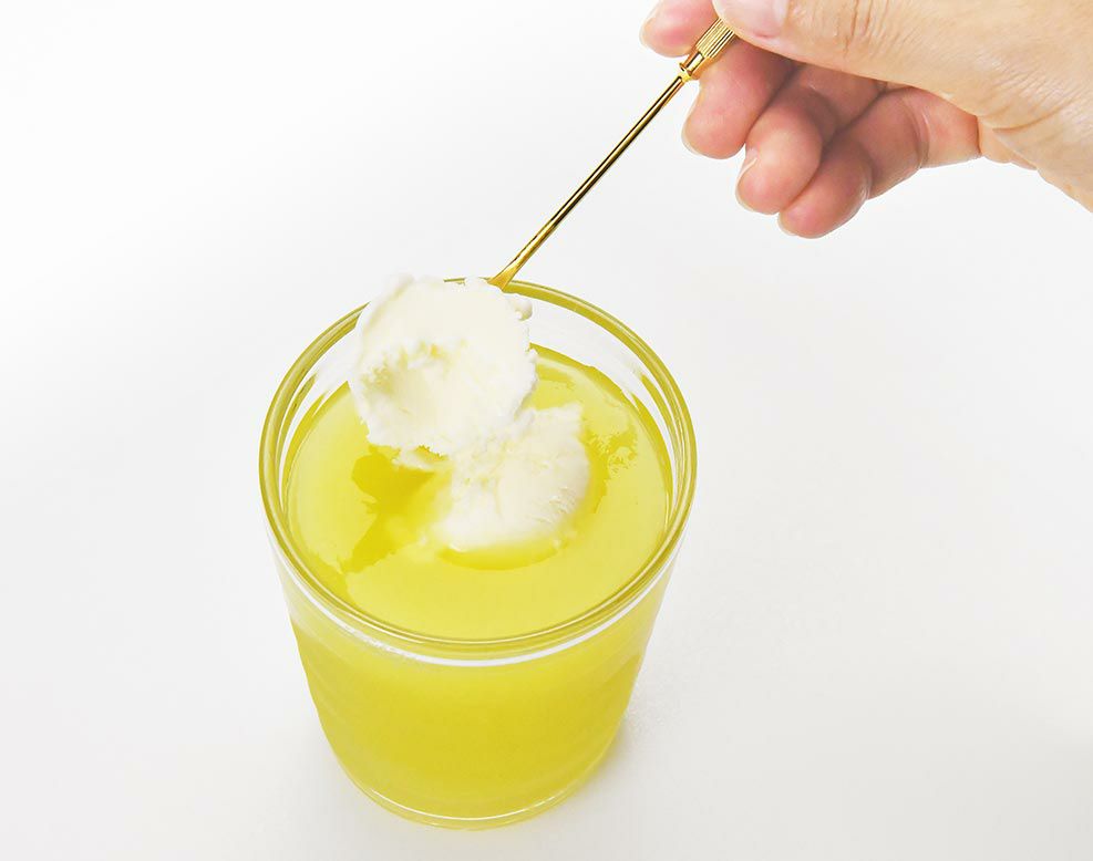 ピューレ＋アイスのせ