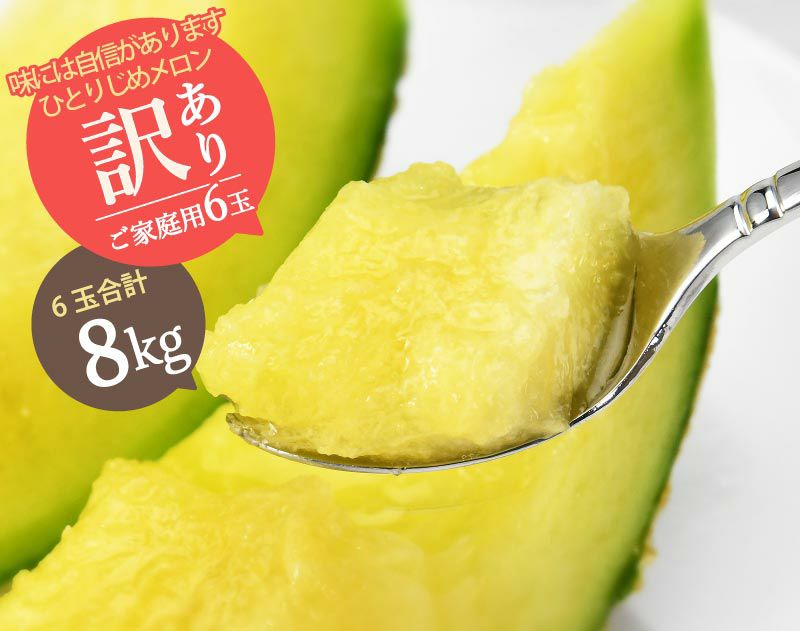 【ひとりじめメロン】マスクメロン6玉8kg以上