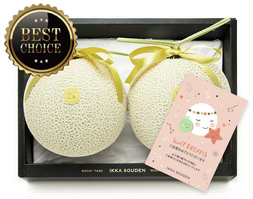 【上級品】出産祝いマスクメロン2玉3.2kg以上