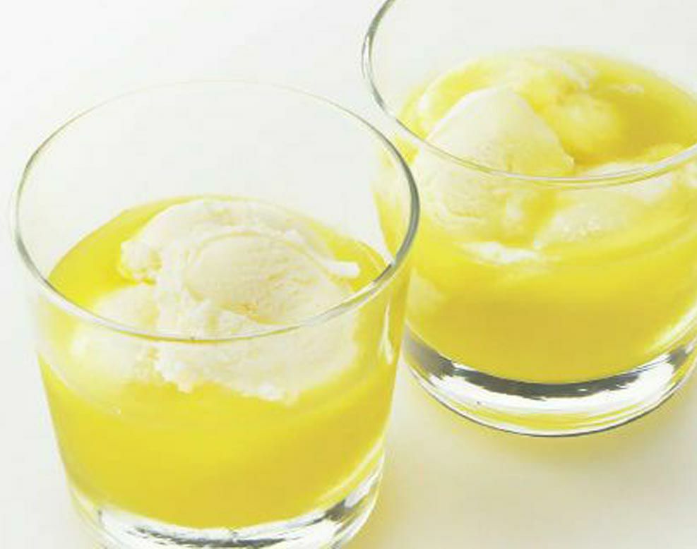 アイスとピューレ